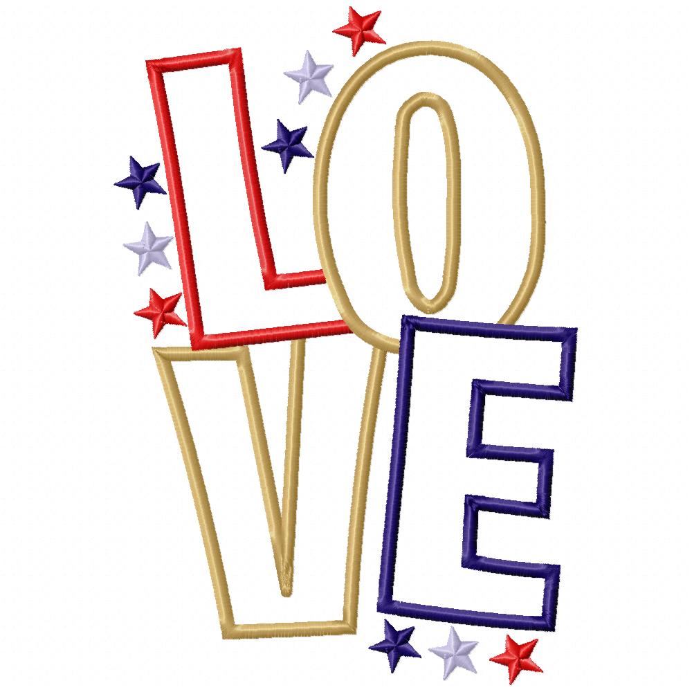 Love and Stars  - Applique