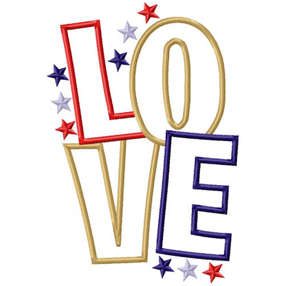 Love and Stars  - Applique