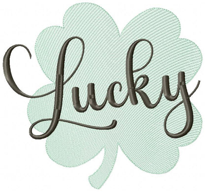St Patrick's Lucky Clover - Rippled Stitch - Machine Embroidery Design