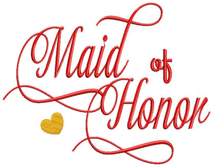 Wedding Party Script Collection – Satin Stitch – Machine Embroidery Design