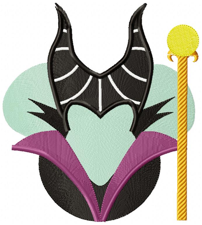 Maleficent - Fill Stitch - Machine Embroidery Design