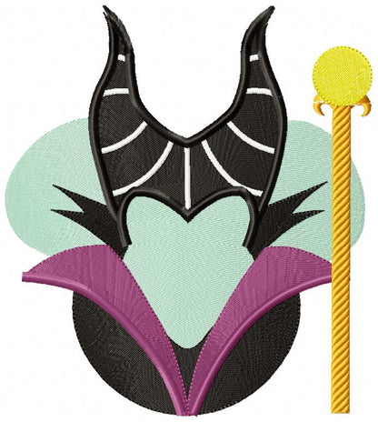 Maleficent - Fill Stitch - Machine Embroidery Design