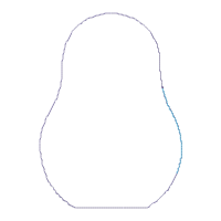 Matrioska Ornaments Set of 3 Designs - ITH Project - Machine Embroidery Design