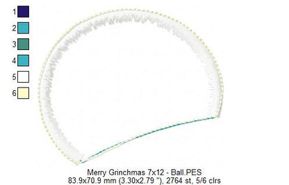 Merry Grinchmas - ITH Project - Machine Embroidery Design