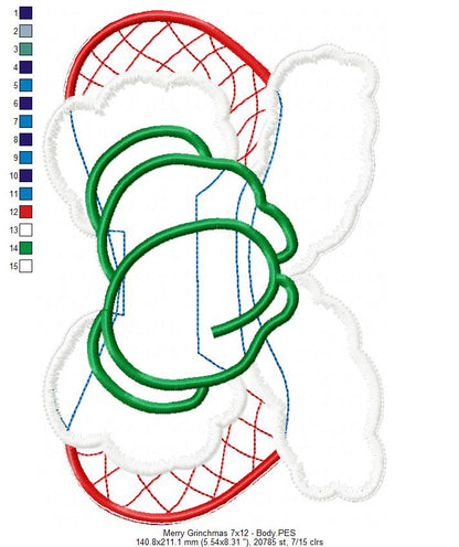 Merry Grinchmas - ITH Project - Machine Embroidery Design