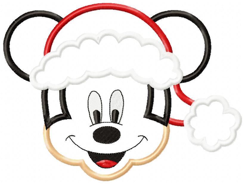 Mouse Ears Boy Christmas - Applique Embroidery