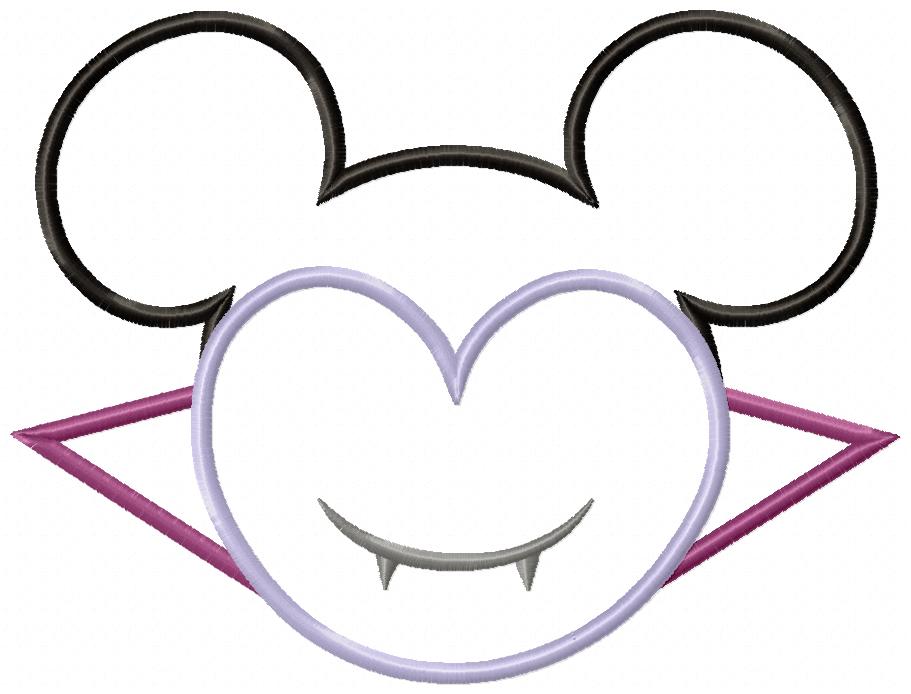 Mouse Ears Boy Dracula - Applique Embroidery