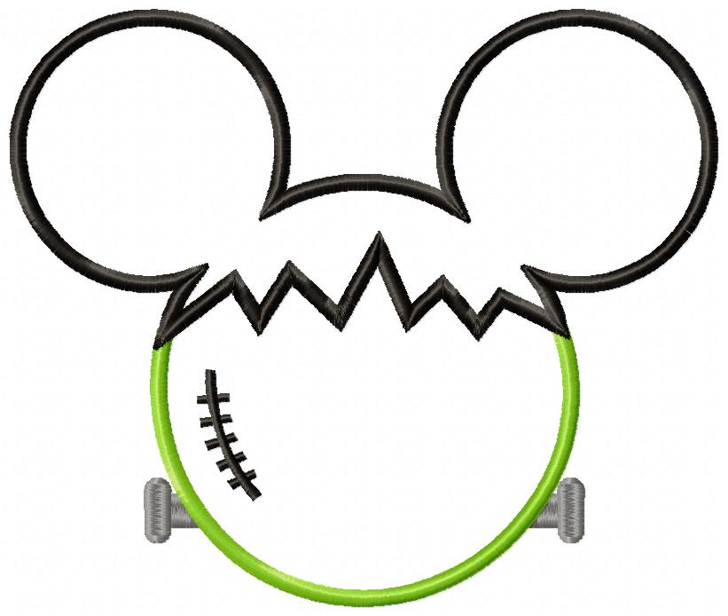Mouse Ears Boy Frankenstein - Applique Embroidery