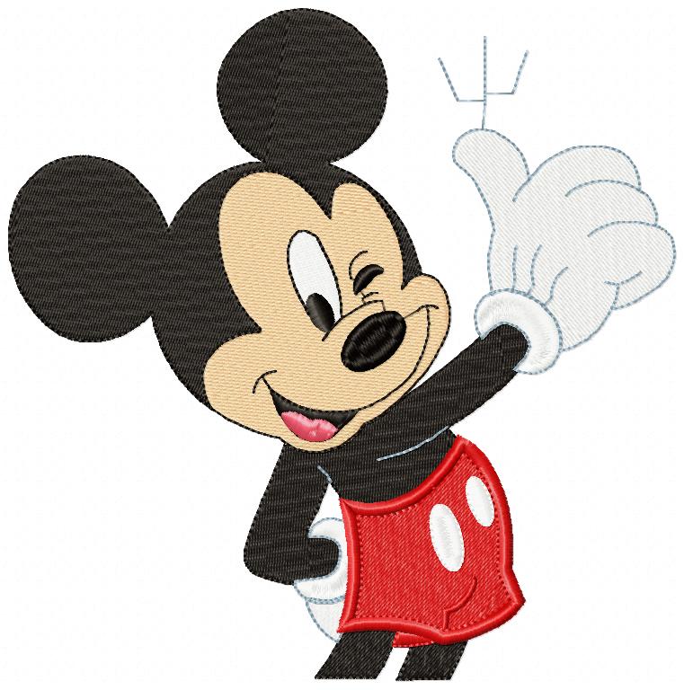 Mouse Boy Blinking - Fill Stitch - Machine Embroidery Design