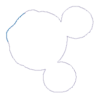 Mickey and Minne Mardi Gras Set of 2 Designs - ITH Project - Machine Embroidery Design