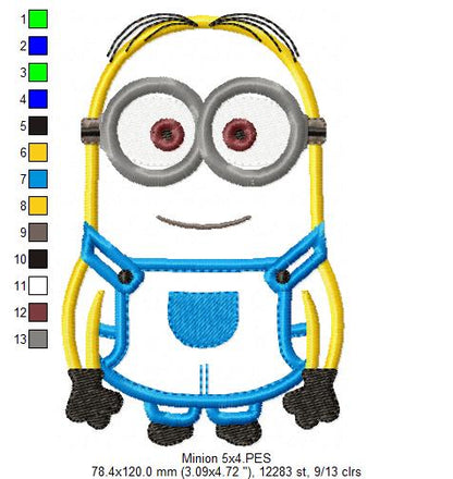Minions Boy - Applique Embroidery - Machine Embroidery Design