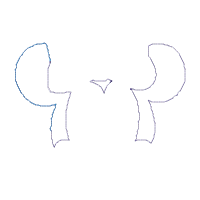 Minnie Mouse Big Bow Face - Applique - Machine Embroidery Design