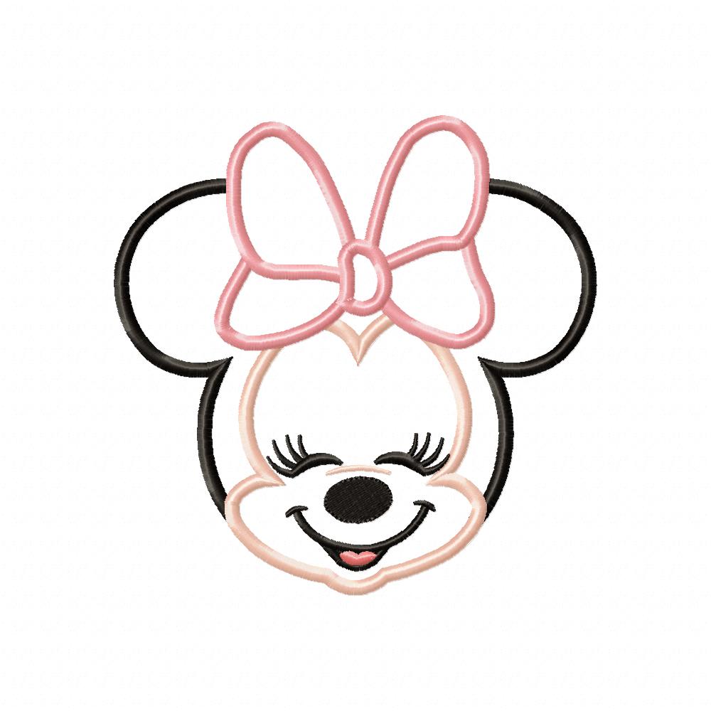 Minnie mouse patch Embroidery Designs for machine - Embroidery