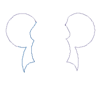 Minnie Mouse Face - Applique - Machine Embroidery Design