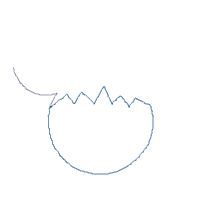 Mouse Ears Girl Frankenstein - Applique Embroidery