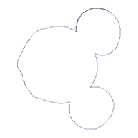 Mickey and Minne Mardi Gras Set of 2 Designs - ITH Project - Machine Embroidery Design