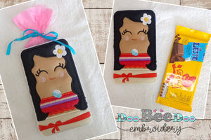 Moana Princess Candy Holder - ITH Project - Machine Embroidery Design