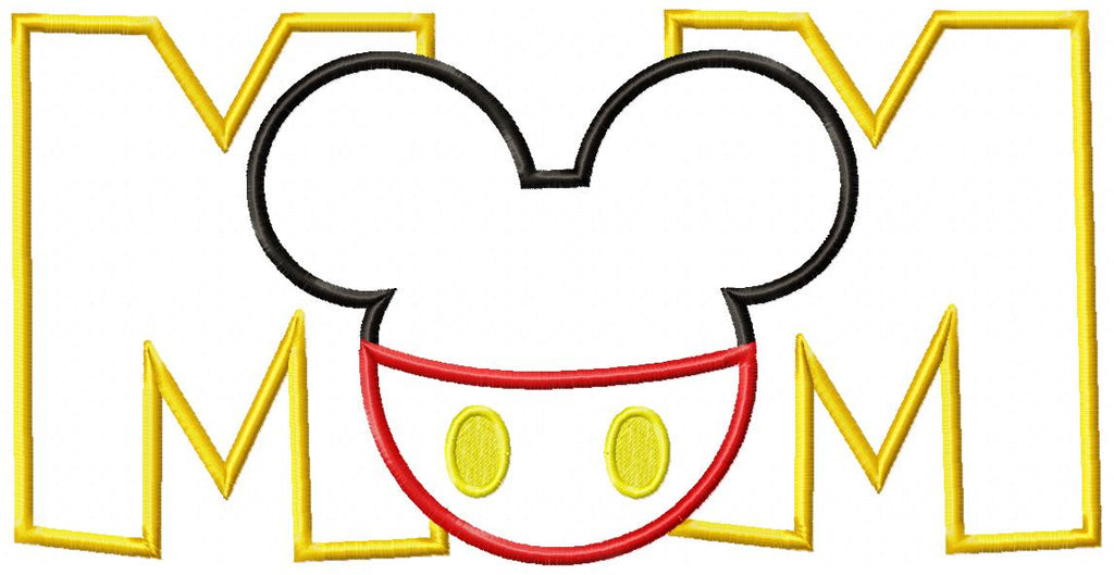Mouse Ears Boy Mom - Applique Embroidery