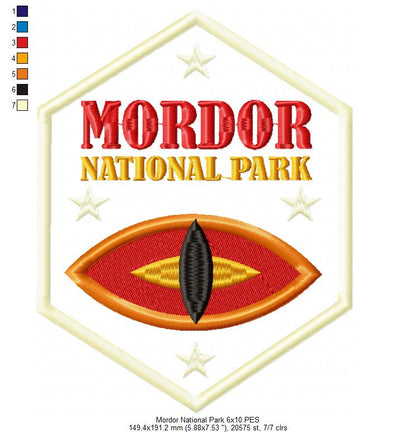 Mordor National Park - Applique