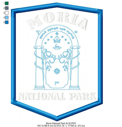Moria National Park - Applique