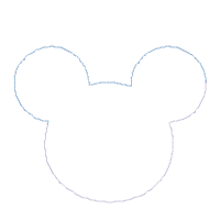 Thanksgiving Mouse Ears Girl Pilgrim - Applique Embroidery