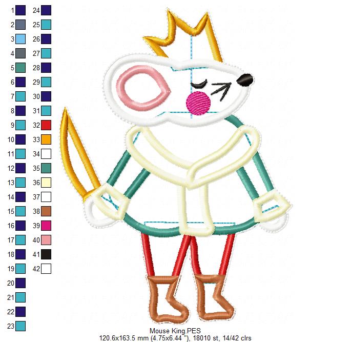 The Nutcracker Ornaments - Set of 4 Designs - ITH Project - Machine Embroidery Design