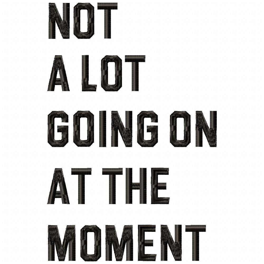 Taylor Swift Eras Tour Not A Lot Going On At The Moment - Fill Stitch