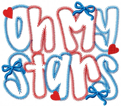 ⭐ Oh My Stars ✨ – Applique – Machine Embroidery Design