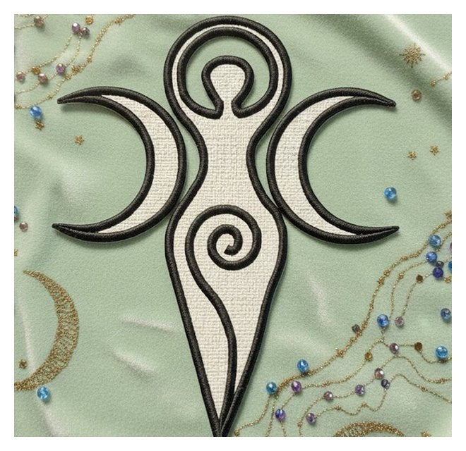 The Triple Goddess - Applique - Machine Embroidery Design