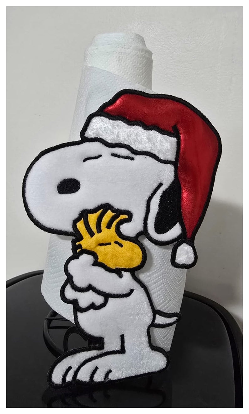 Christmas Snoopy Towel Holder – ITH Project – Machine Embroidery Design