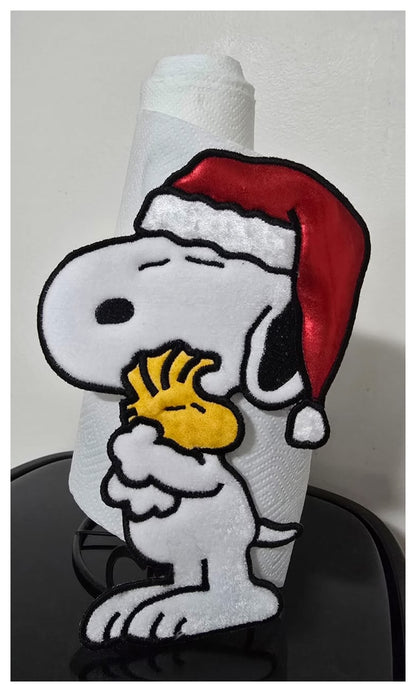 Christmas Snoopy Towel Holder – ITH Project – Machine Embroidery Design