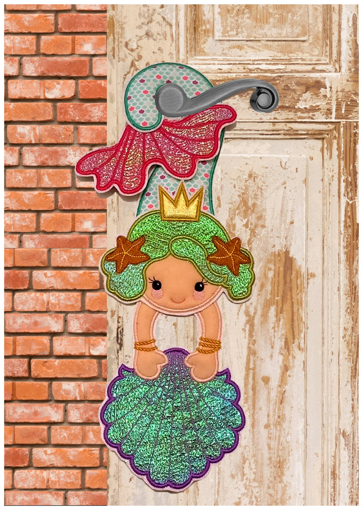 Mermaid Door Ornament - ITH Project - Machine Embroidery Design