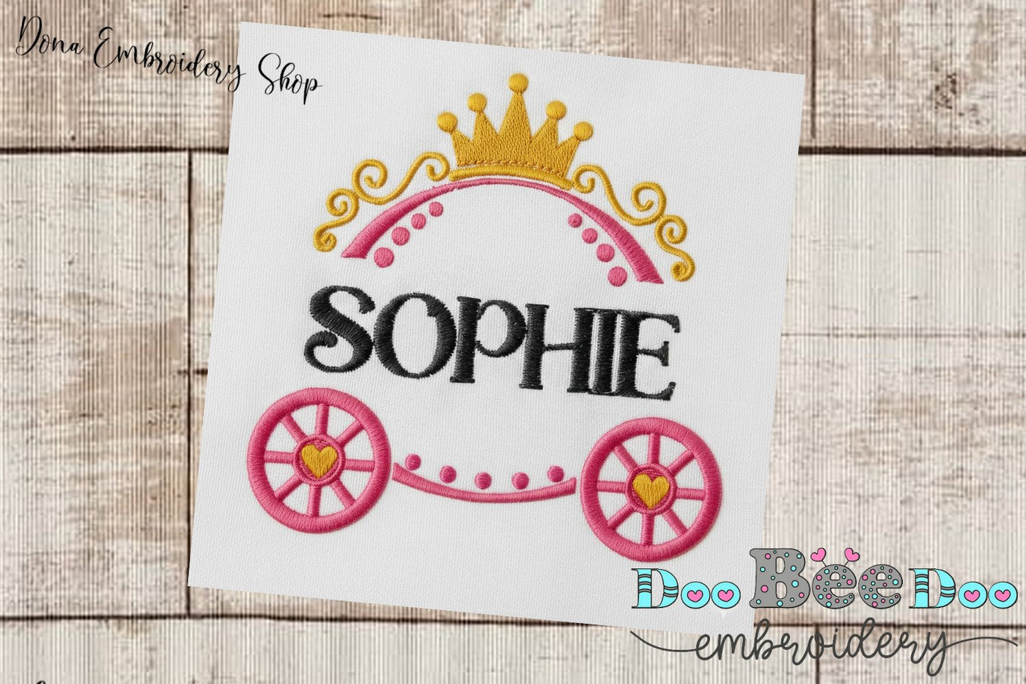 Splitted Carriage - Fill Stitch - Machine Embroidery Design