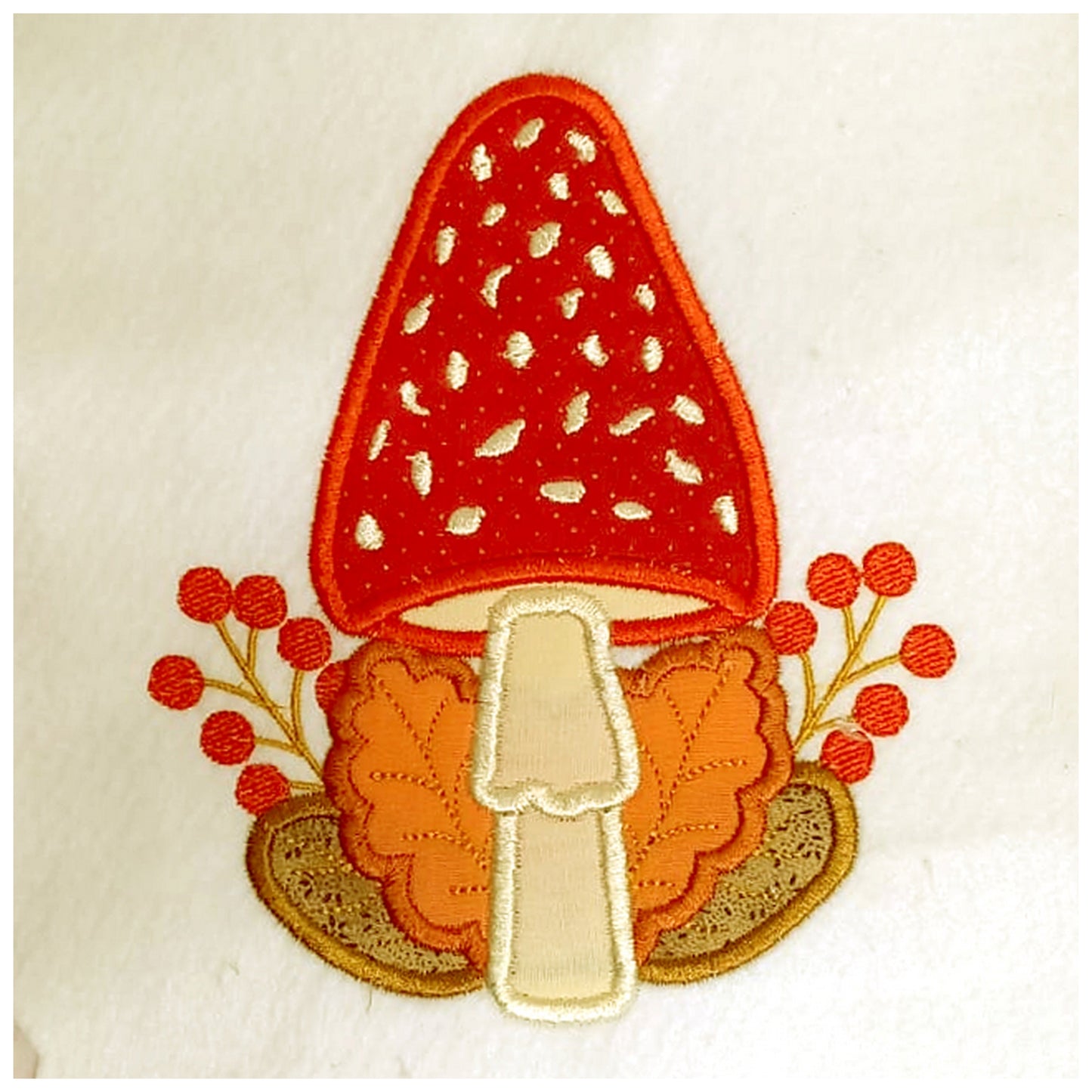 Fall Mushroom  - Applique