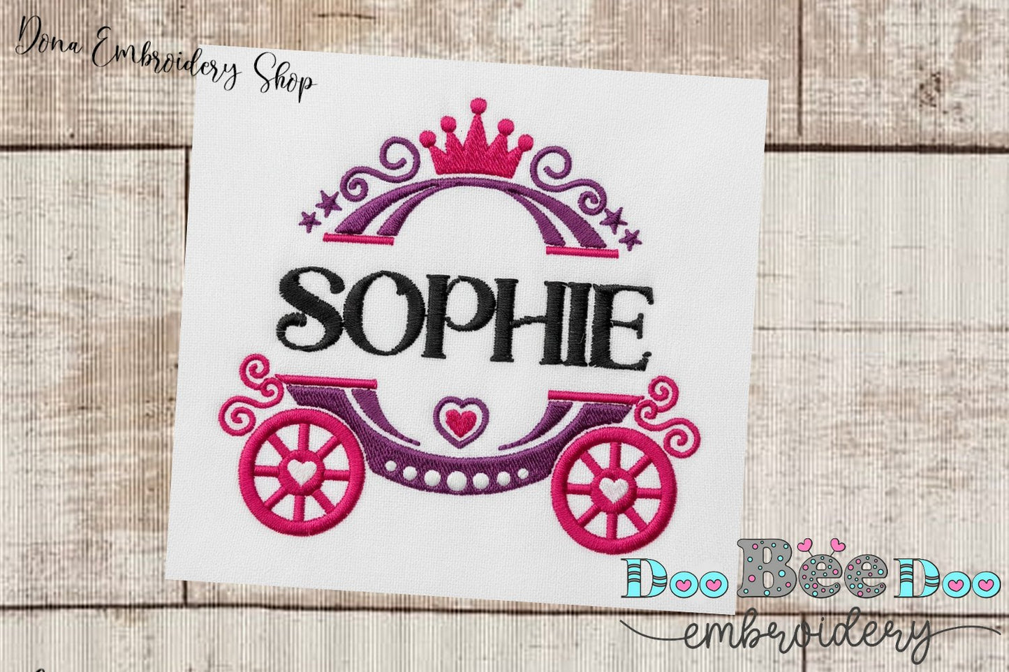 Splitted Carriage - Fill Stitch - Machine Embroidery Design