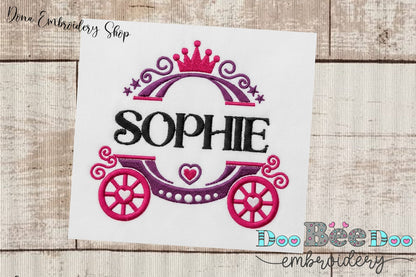 Splitted Carriage - Fill Stitch - Machine Embroidery Design