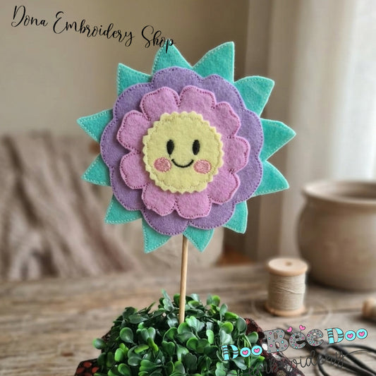 Spring Lilac Flower - ITH Project - Machine Embroidery Design