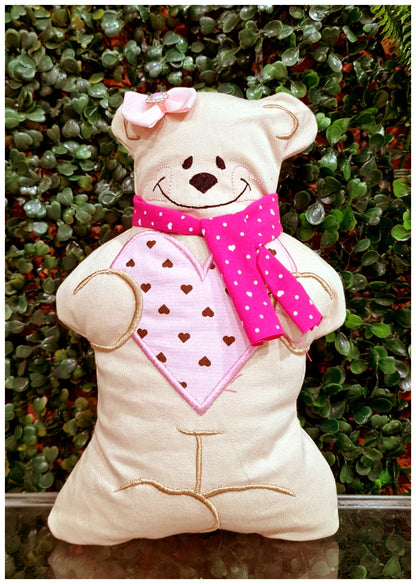 Love Bear Stuffie - ITH Project - Machine Embroidery Design