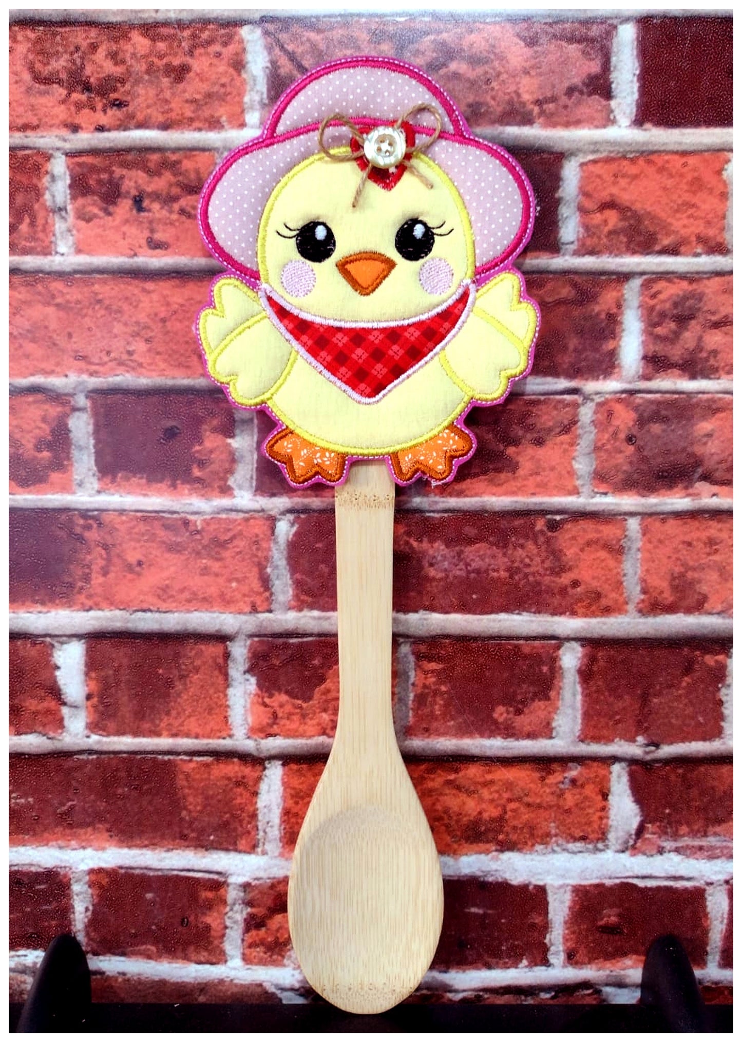 Baby Chicken Apply for Spoon - ITH Project - Machine Embroidery Design