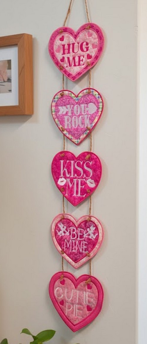 Hearts Ornament - ITH Project - Machine Embroidery Design