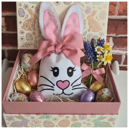 Cute Girl Bunny Candy Bag   - ITH Project - Machine Embroidery Design