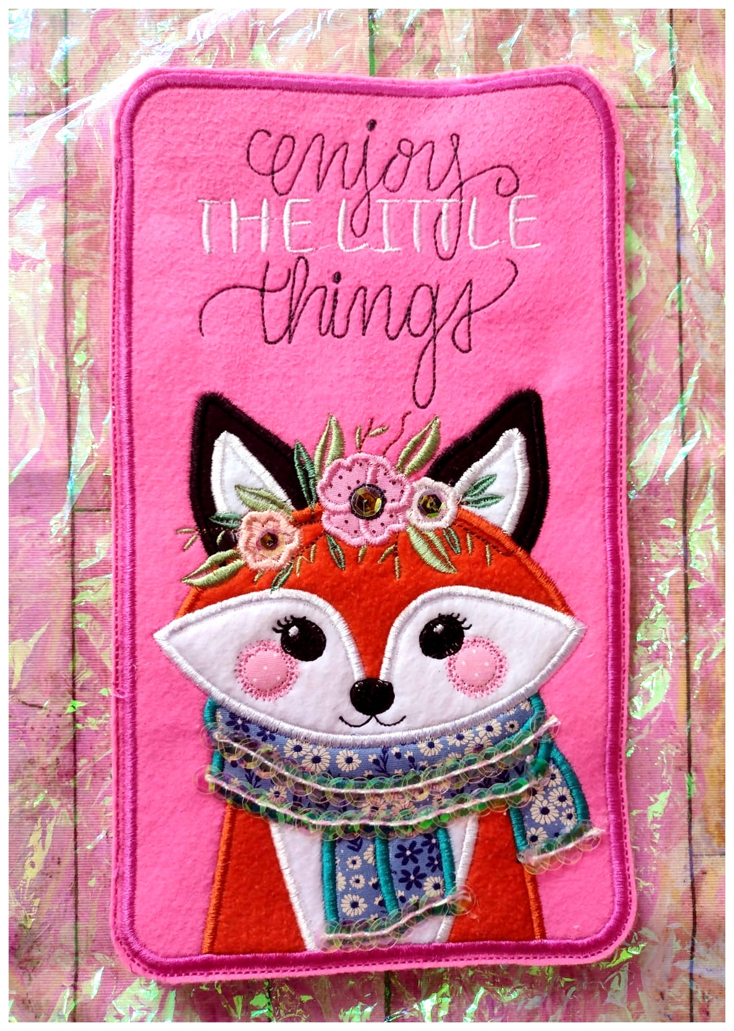 Boho Fox Candy Holder - ITH Project - Machine Embroidery Design