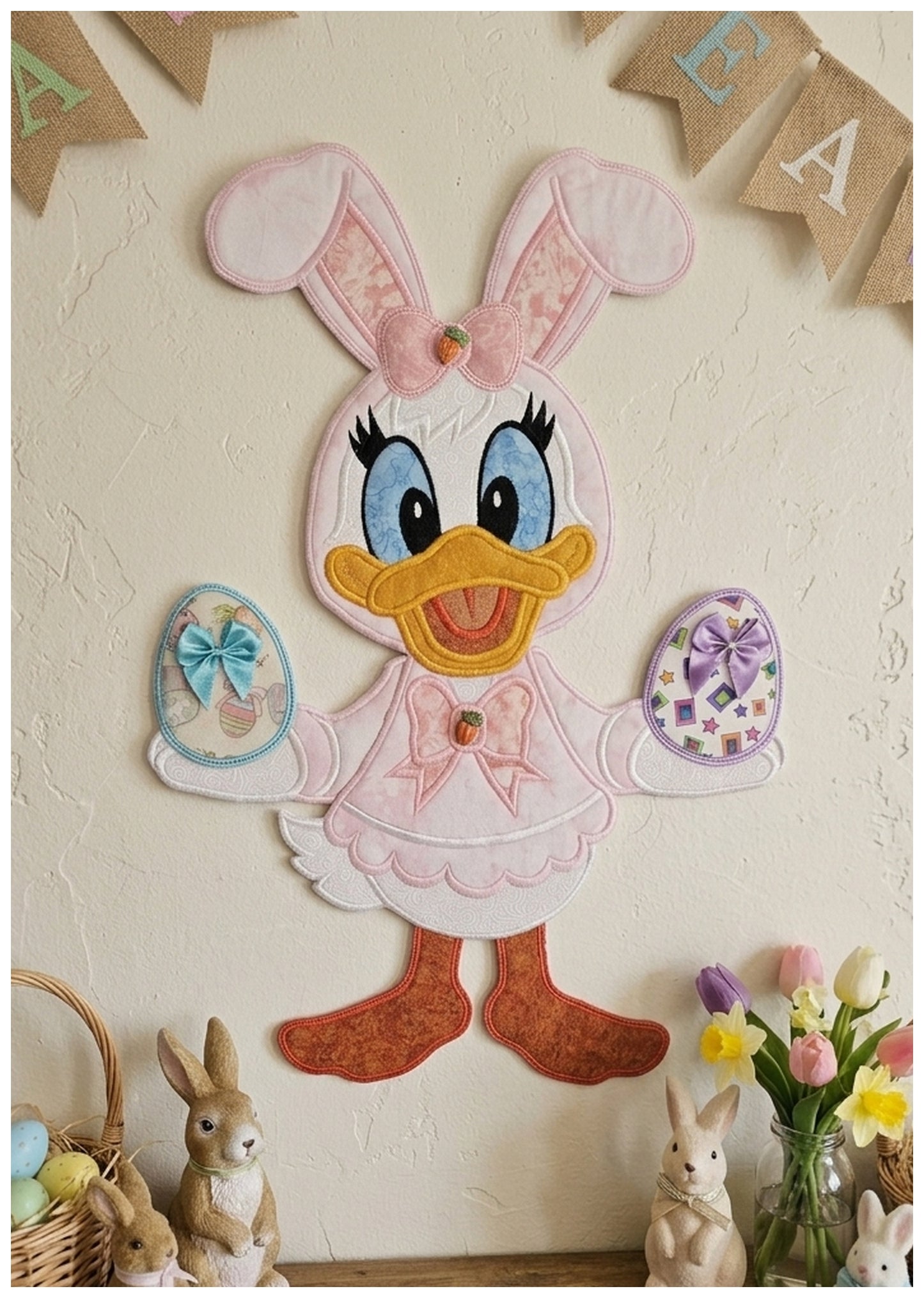 Daisy Easter - ITH Project - Machine Embroidery Design