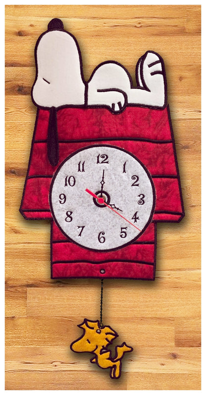 Snoopy House Clock - ITH Project - Machine Embroidery Design