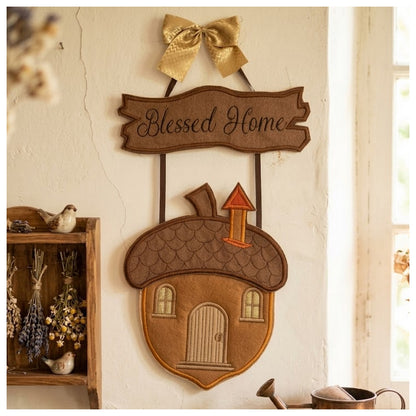 Nut House Door Ornament - ITH Project - Machine Embroidery Design