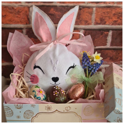 Cute Pink Bunny Candy Bag   - ITH Project - Machine Embroidery Design