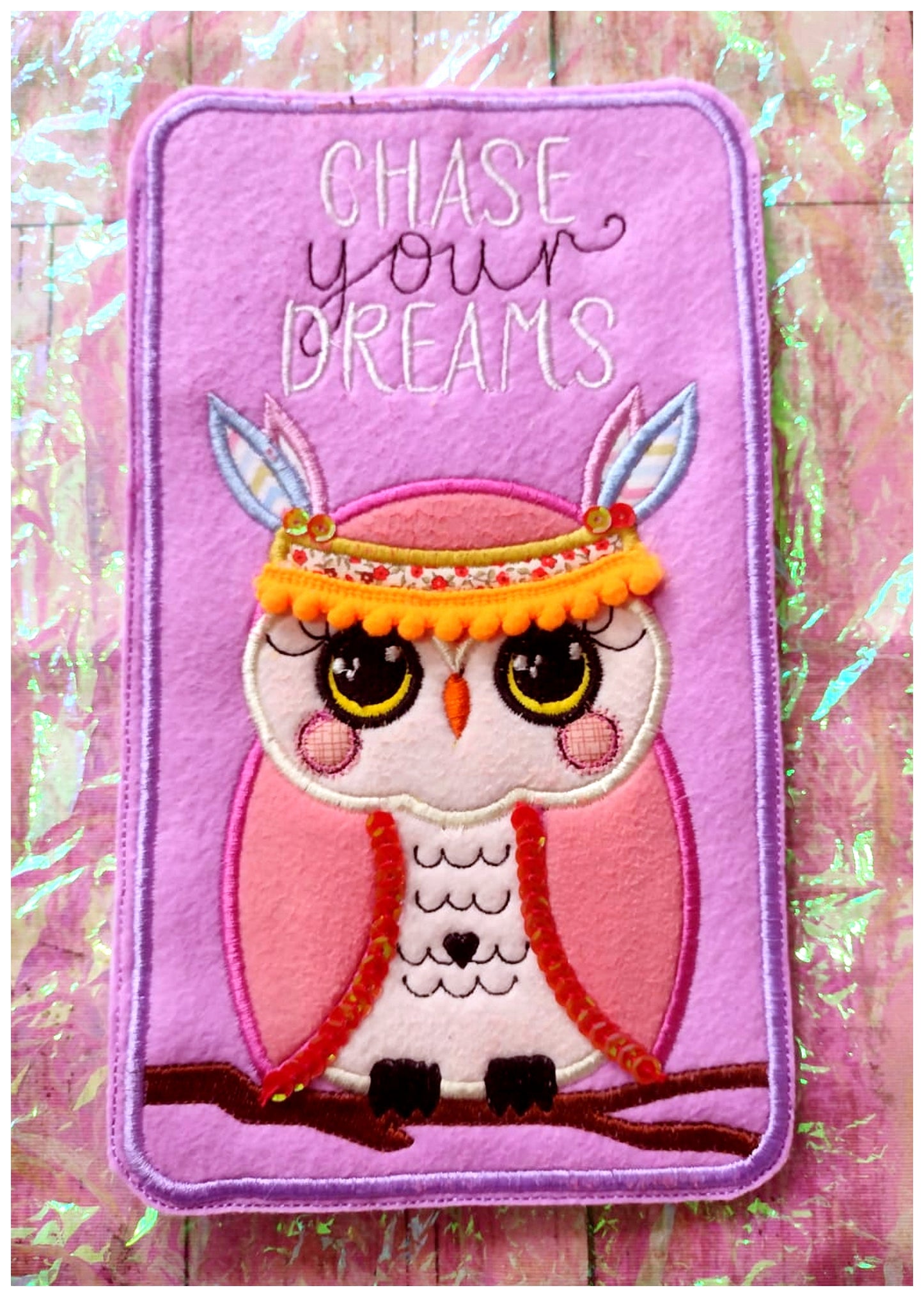 Boho Owl Candy Holder - ITH Project - Machine Embroidery Design
