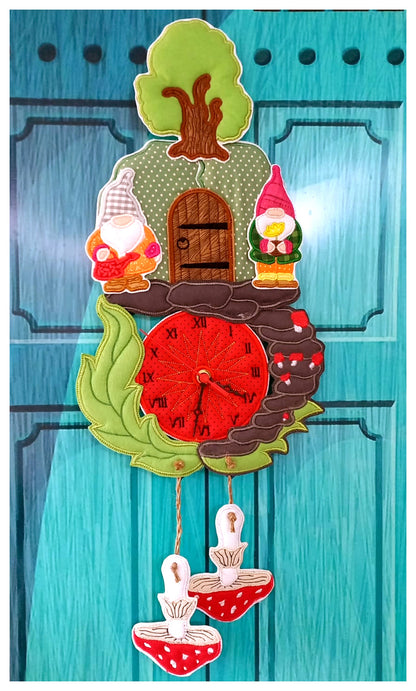 Gnome House Clock - ITH Project - Machine Embroidery Design