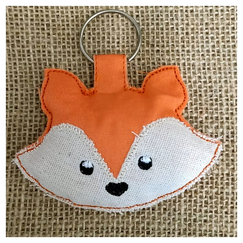 Machine Shop Project Key Chain Fox Keychain - ITH Project - Machine Embroidery Design – DooBeeDoo ...