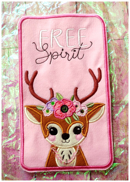 Boho Stag Candy Holder - ITH Project - Machine Embroidery Design